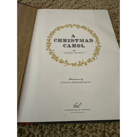 New A Christmas Carol by Charles Dickens Illustrated Holiday Book - Picture 3 of 7